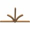 Ekena Millwork Redmond Smooth Timber Gable Bracket, Western Red Cedar, 84"W x 53"H x 3 1/2"D x 3 1/2"F, 15/12 Pitch GBW084X53X0404RED00SWR - alternate 4